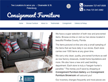 Tablet Screenshot of consignment-furniture.com